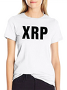 XRP Black Cryptocurrency Digital Blockchain Ripple Lightweight Cotton T-Shirt – Daily Comfort Graphic Shirt