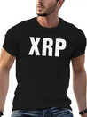 XRP Black Cryptocurrency Digital Blockchain Ripple Lightweight Cotton T-Shirt – Daily Comfort Graphic Shirt