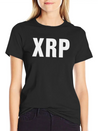 XRP Black Cryptocurrency Digital Blockchain Ripple Lightweight Cotton T-Shirt – Daily Comfort Graphic Shirt
