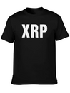 XRP Black Cryptocurrency Digital Blockchain Ripple Lightweight Cotton T-Shirt – Daily Comfort Graphic Shirt