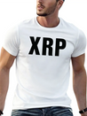 XRP Black Cryptocurrency Digital Blockchain Ripple Lightweight Cotton T-Shirt – Daily Comfort Graphic Shirt