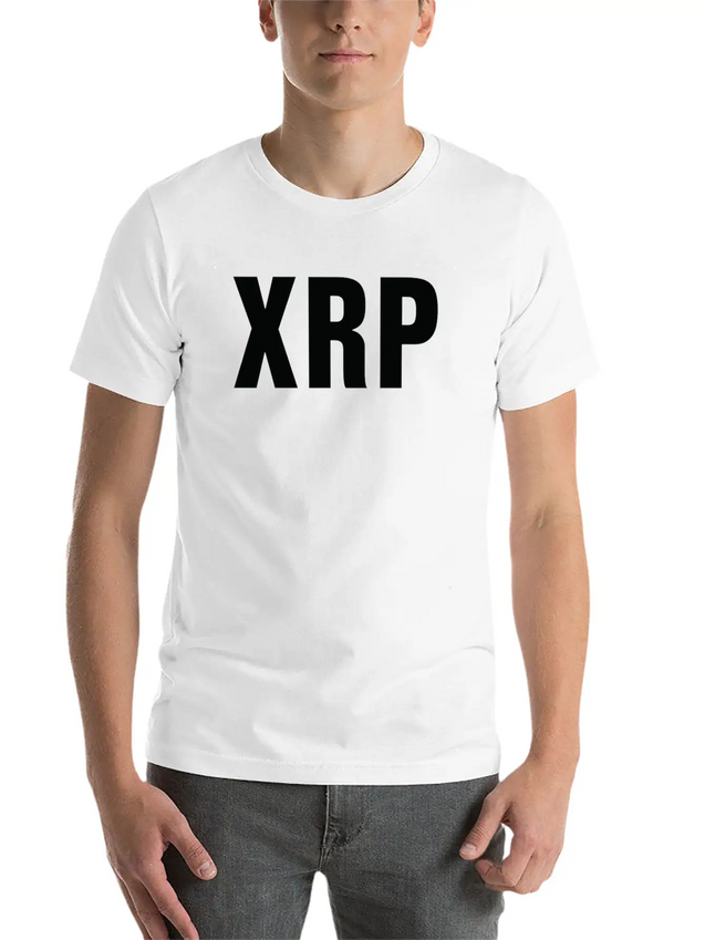 XRP Black Cryptocurrency Digital Blockchain Ripple Lightweight Cotton T-Shirt – Daily Comfort Graphic Shirt