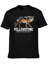 Yellowstone Gray Wolf - Home Of The Gray Wolf Lightweight Cotton T-Shirt – Daily Comfort Graphic Shirt