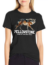 Yellowstone Gray Wolf - Home Of The Gray Wolf Lightweight Cotton T-Shirt – Daily Comfort Graphic Shirt