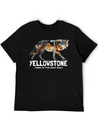 Yellowstone Gray Wolf - Home Of The Gray Wolf Lightweight Cotton T-Shirt – Daily Comfort Graphic Shirt