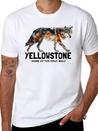 Yellowstone Gray Wolf - Home Of The Gray Wolf Lightweight Cotton T-Shirt – Daily Comfort Graphic Shirt