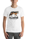 Yellowstone Gray Wolf - Home Of The Gray Wolf Lightweight Cotton T-Shirt – Daily Comfort Graphic Shirt