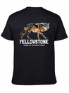 Yellowstone Gray Wolf - Home Of The Gray Wolf Lightweight Cotton T-Shirt – Daily Comfort Graphic Shirt
