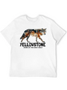 Yellowstone Gray Wolf - Home Of The Gray Wolf Lightweight Cotton T-Shirt – Daily Comfort Graphic Shirt