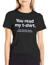 You Read My T-shirt. That's Enough Social Interact Lightweight Cotton T-Shirt – Daily Comfort Graphic Shirt