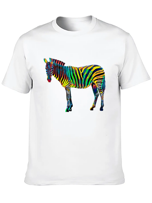 Zebra Cub Design Africa Jungle Party Lightweight Cotton T-Shirt – Daily Comfort Graphic Shirt