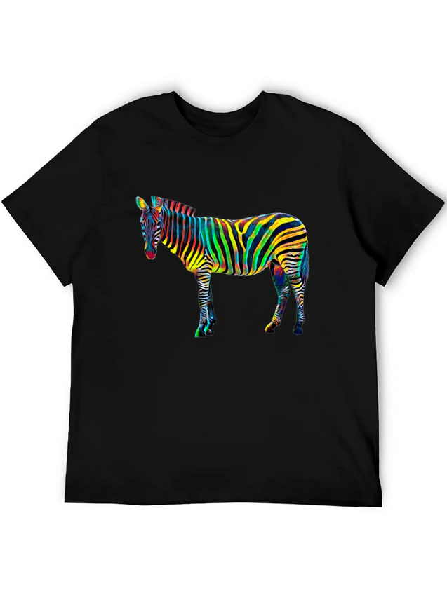 Zebra Cub Design Africa Jungle Party Lightweight Cotton T-Shirt – Daily Comfort Graphic Shirt