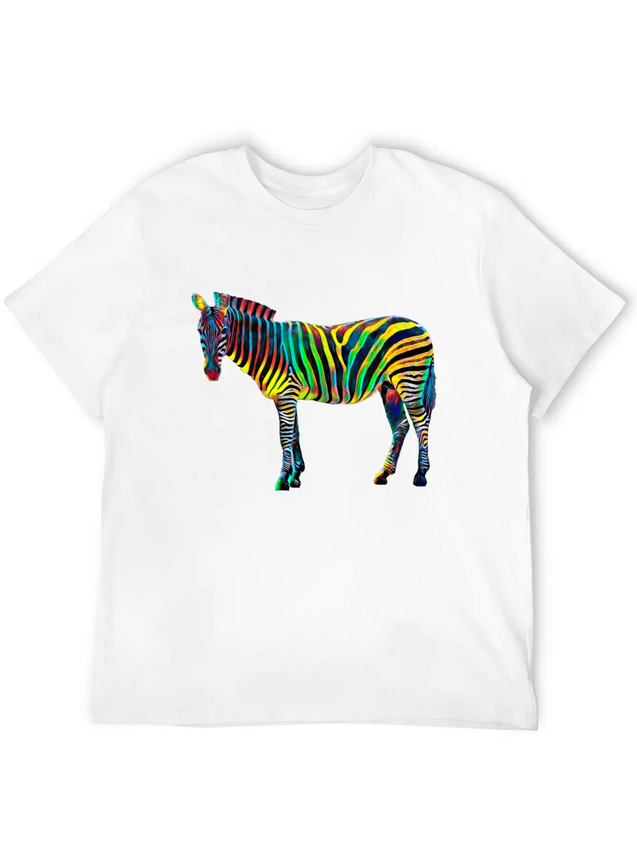 Zebra Cub Design Africa Jungle Party Lightweight Cotton T-Shirt – Daily Comfort Graphic Shirt