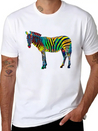 Zebra Cub Design Africa Jungle Party Lightweight Cotton T-Shirt – Daily Comfort Graphic Shirt