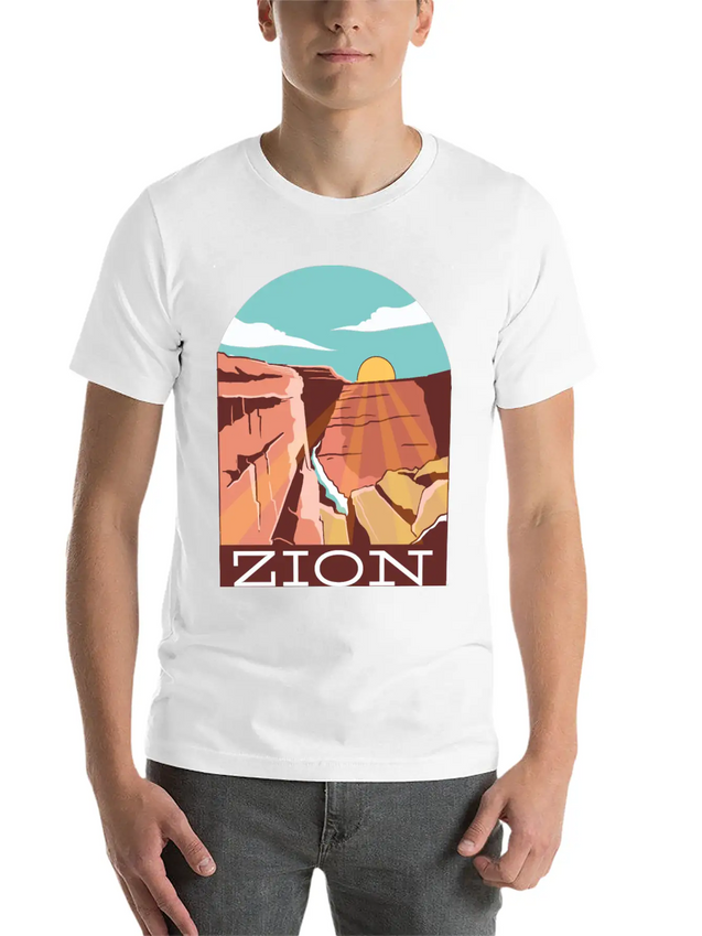 Zion National Park Zion National Park Gift Inspira Lightweight Cotton T-Shirt – Daily Comfort Graphic Shirt