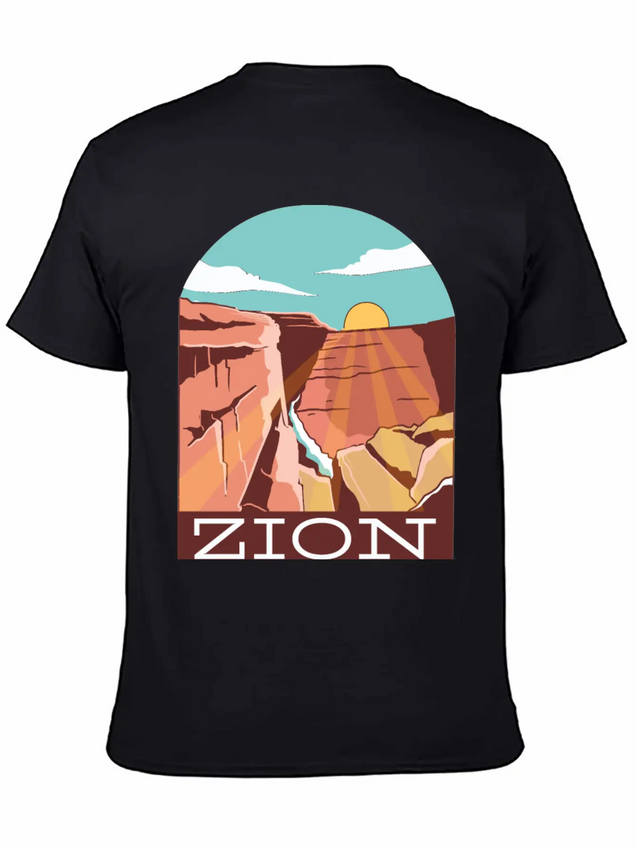 Zion National Park Zion National Park Gift Inspira Lightweight Cotton T-Shirt – Daily Comfort Graphic Shirt