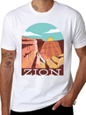 Zion National Park Zion National Park Gift Inspira Lightweight Cotton T-Shirt – Daily Comfort Graphic Shirt