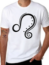 Zodiac Lion Lightweight Cotton T-Shirt – Daily Comfort Graphic Shirt