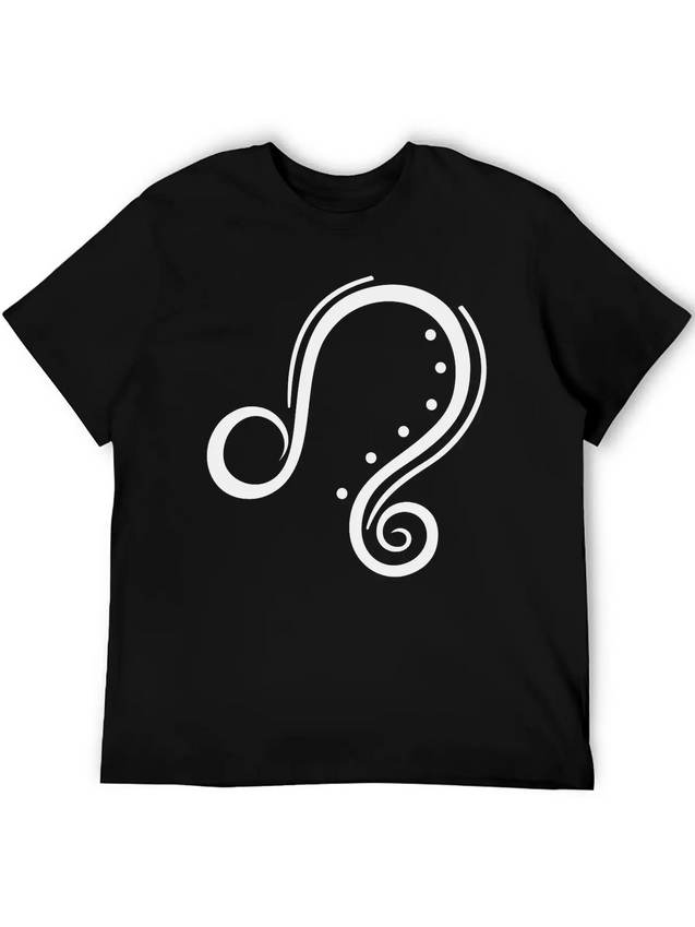 Zodiac Lion Lightweight Cotton T-Shirt – Daily Comfort Graphic Shirt