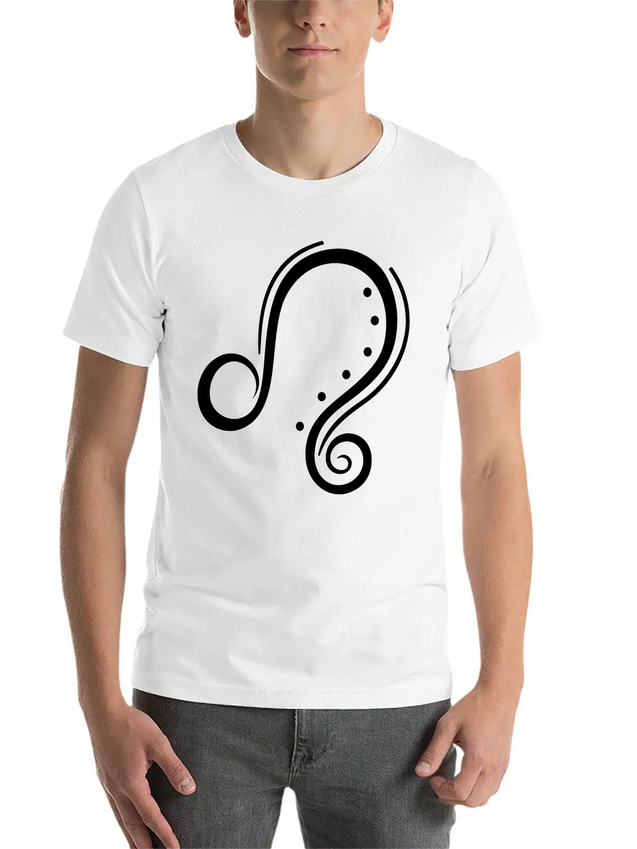 Zodiac Lion Lightweight Cotton T-Shirt – Daily Comfort Graphic Shirt