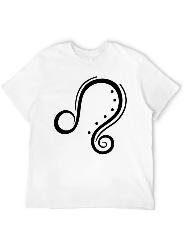 Zodiac Lion Lightweight Cotton T-Shirt – Daily Comfort Graphic Shirt